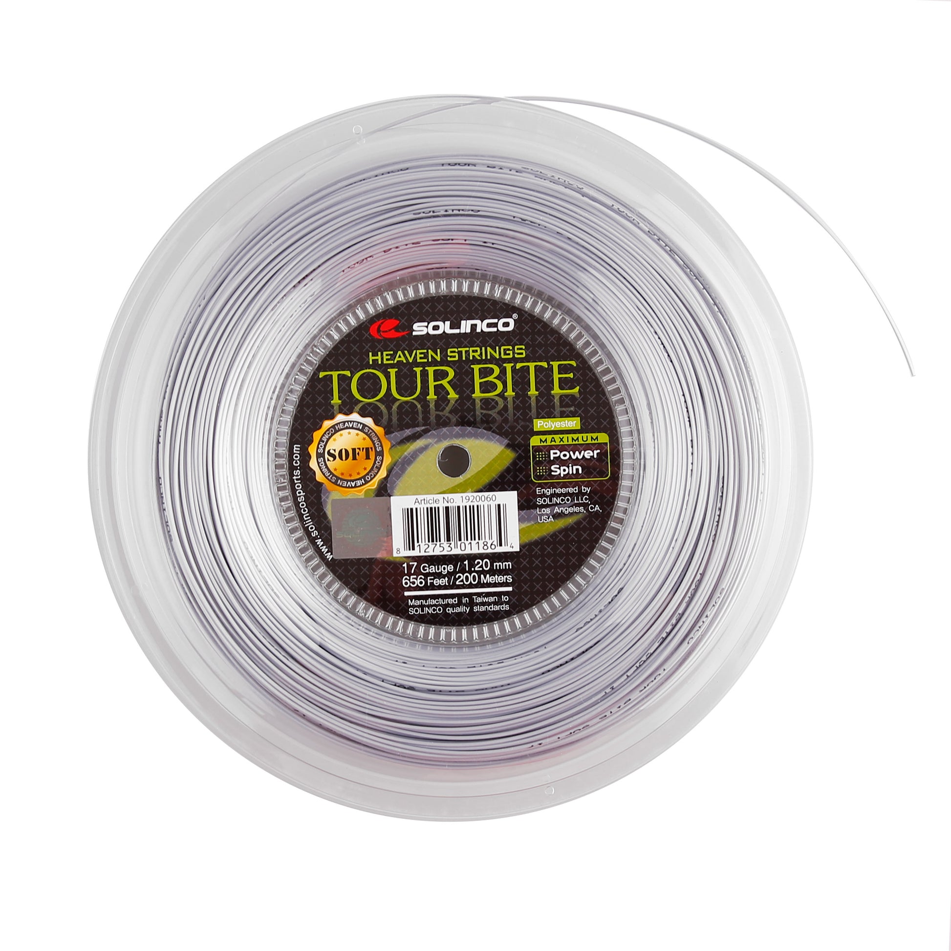Solinco Tour Bite Soft Rulo Kordaj 200m. Gümüş