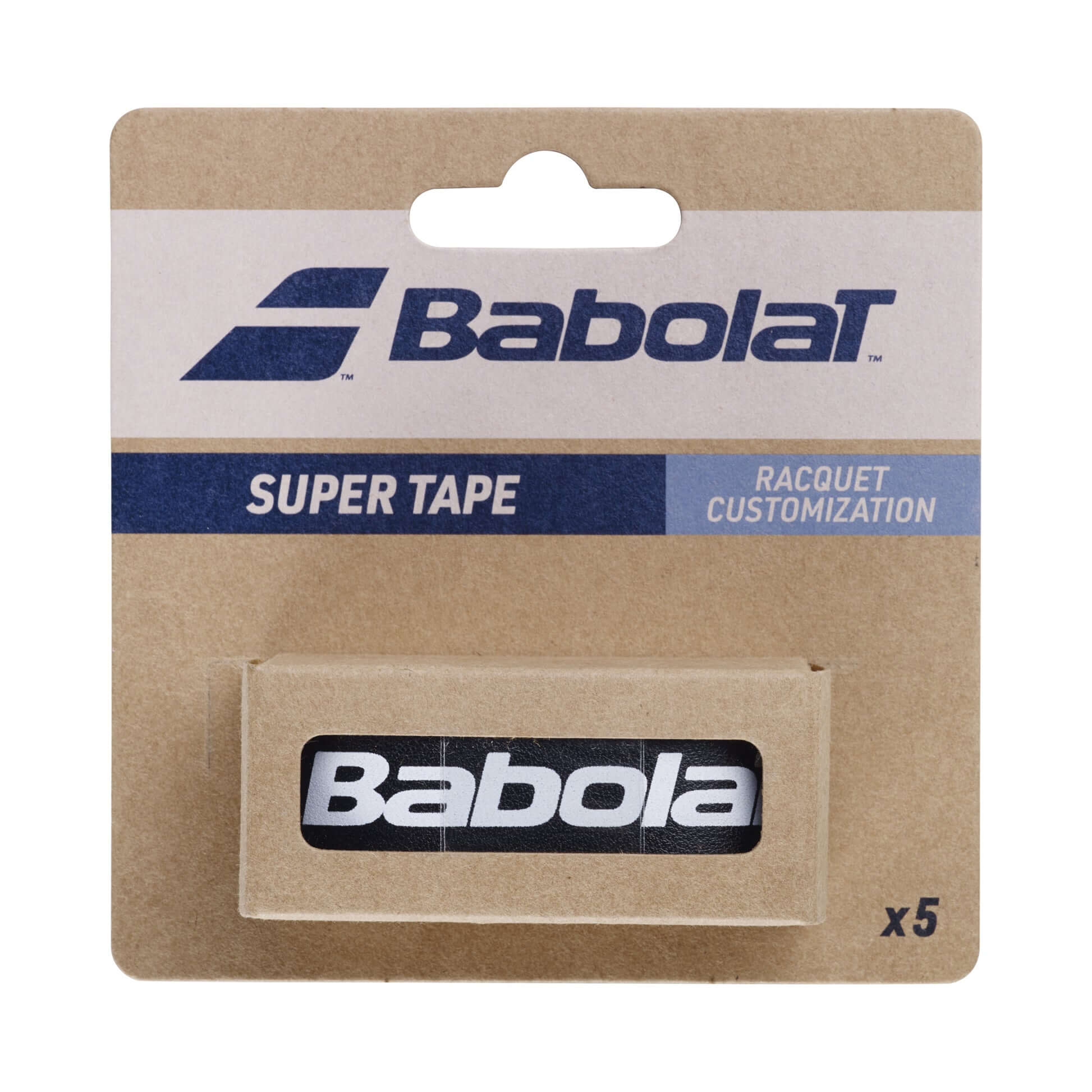 Babolat Super Tape 5 Adet Raket Kafa Koruyucu Bant Siyah
